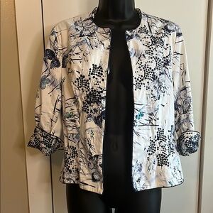 Coldwater Creek embroidered blazer